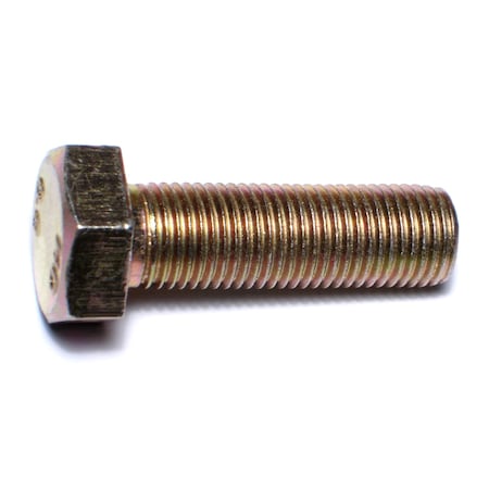 Midwest Fastener Class 8.8, M14-1.50 Hex Head Cap Screw, Zinc Plated Steel, 45 mm L, 10 PK 51384